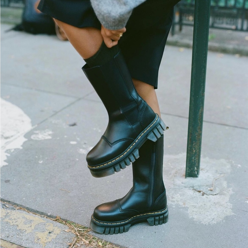 Dr. Martens Audrick Tall Mid-Calf Platform Boots Size 8